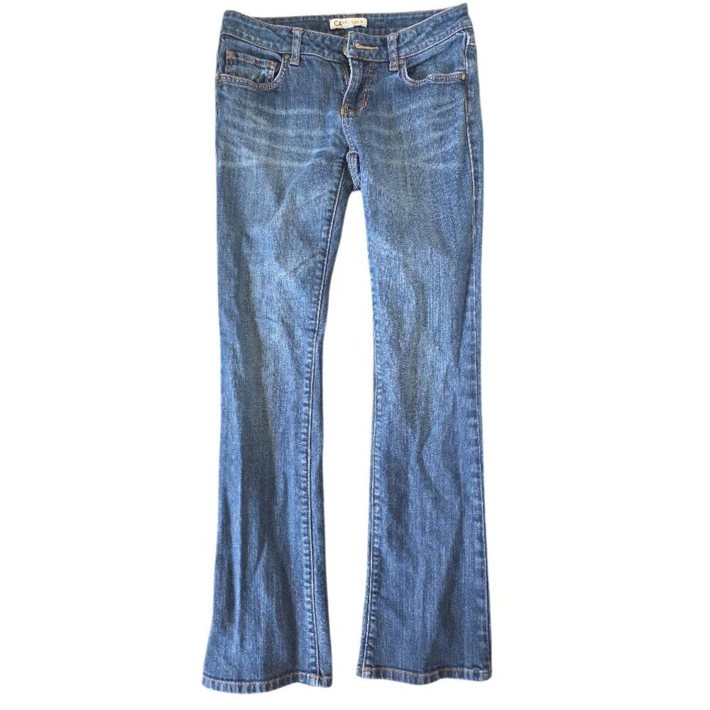 CAbi Low Rise Bootcut Jeans 2 Y2K Stretch Denim Baby Flare